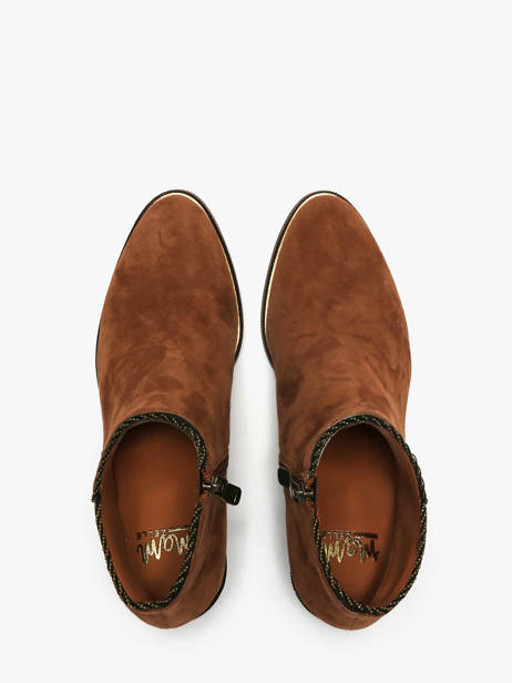 Bottines à Talon Tiglon En Cuir Mam'zelle Marron women CSIUY48 vue secondaire 3