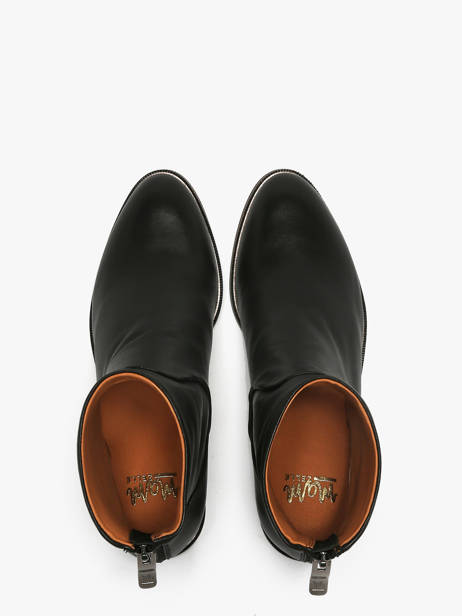 Bottines à Talon En Cuir Mam'zelle Noir women CSIUY50 vue secondaire 3