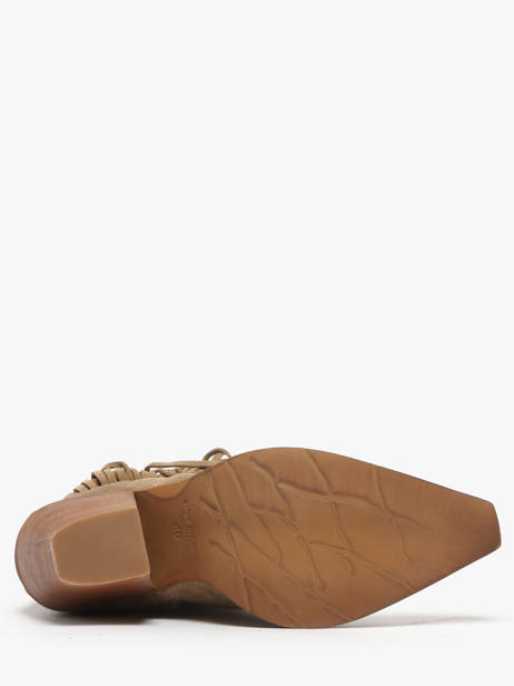 Santiags En Cuir Metisse Beige women XD2125 vue secondaire 4