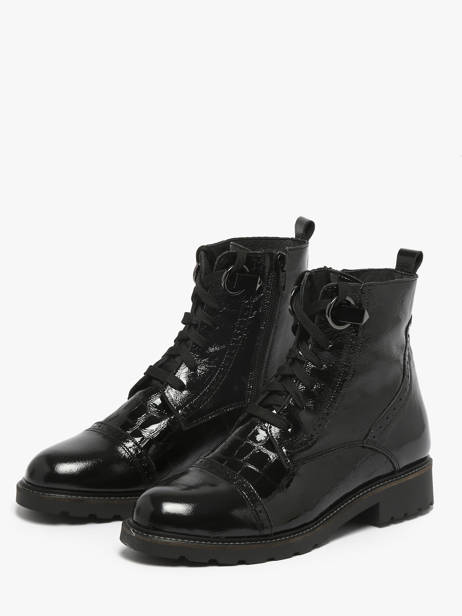 Bottines En Cuir Myma Noir women 8607 vue secondaire 1