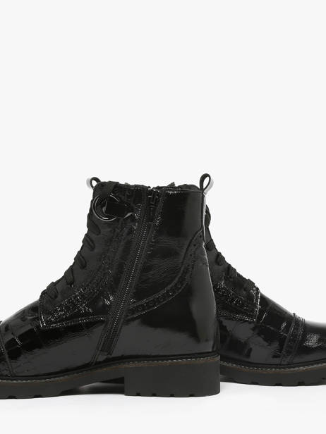 Bottines En Cuir Myma Noir women 8607 vue secondaire 2