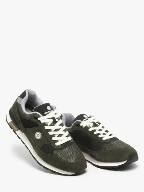 Sneakers En Cuir Serge blanco Vert men CHA2360P vue secondaire 2