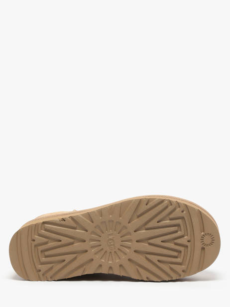 Boots Classic Ultra Mini Platform En Cuir Ugg Beige women 1135092 vue secondaire 5