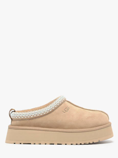 Chaussons Plateforme En Cuir Ugg Beige women 1174471