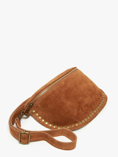 Sac Banane Milano Marron velvet VE24112 vue secondaire 2