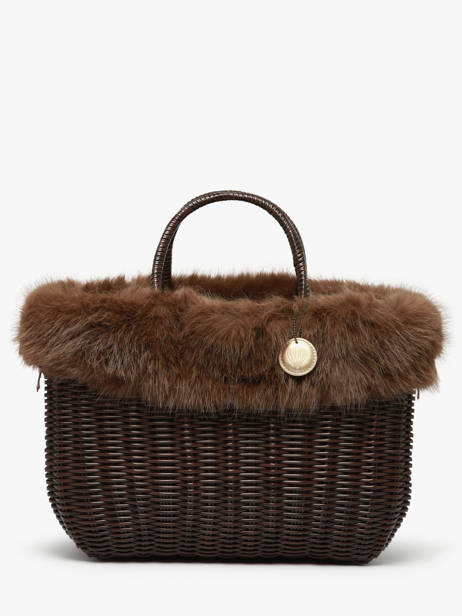 Cabas Doudou Le voyage en panier Marron doudou L