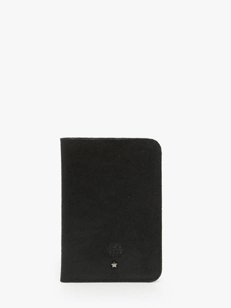 Vintage Leather Passport Holder Mila louise Black vintage 3364X other view 1
