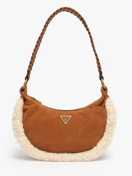 Sac Bandoulière Amita Cuir Guess Marron amita W9539721