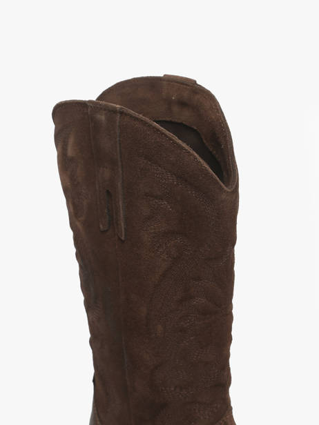 Santiags En Cuir The icona Marron women TX160 vue secondaire 3