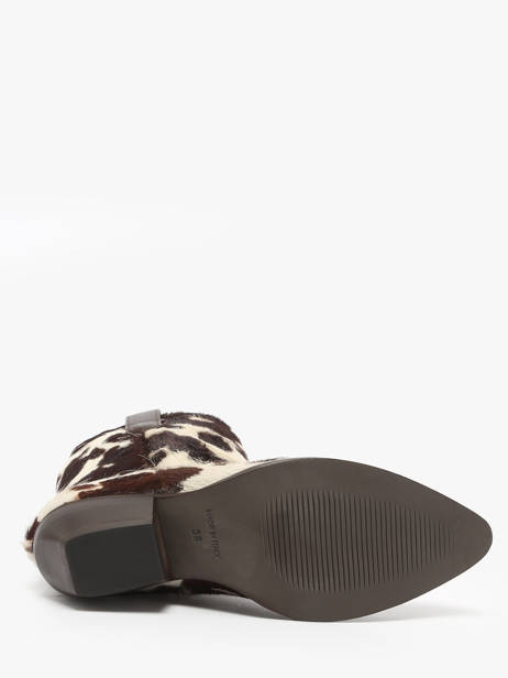 Santiags En Cuir The icona Beige women CISBOMA1 vue secondaire 4