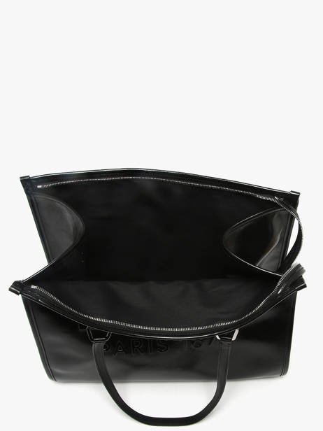 Cabas Zippé En Cuir Naplack Lancel Noir cabas d'ete A13770 vue secondaire 4