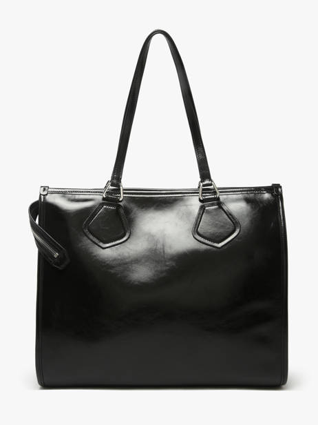 Cabas Zippé En Cuir Naplack Lancel Noir cabas d'ete A13770 vue secondaire 5
