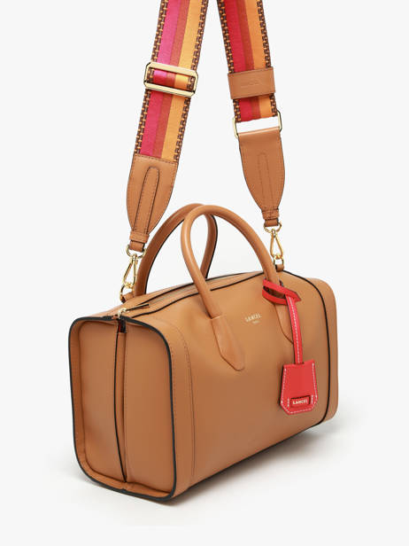 Sac Bowling M Bcbg Cuir Lancel Marron bcbg A13690 vue secondaire 2