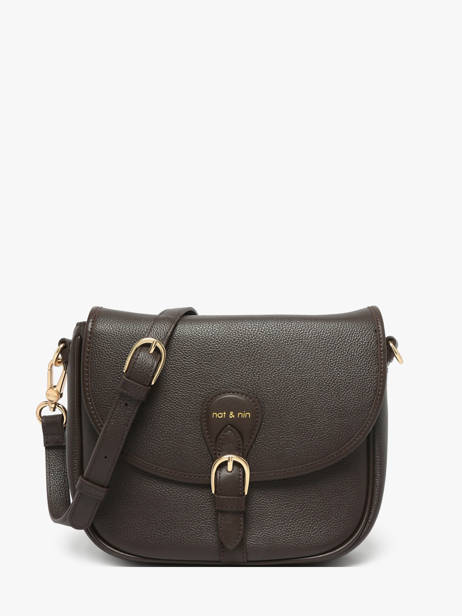 Sac Bandoulière Vintage Cuir Nat et nin Marron vintage OLIVIA