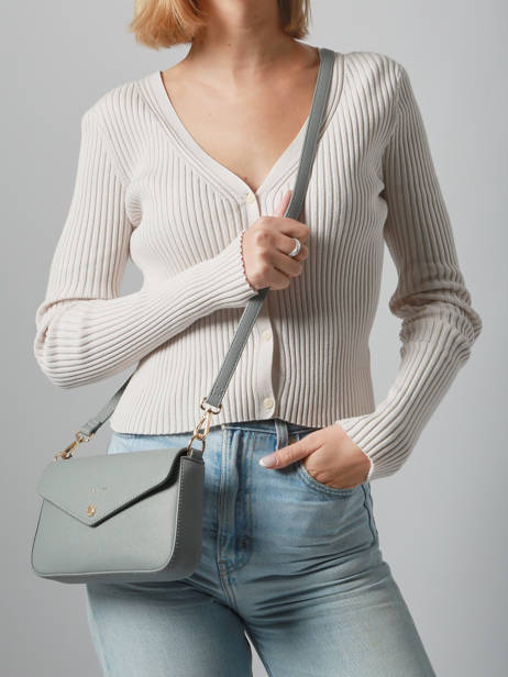 Sac Bandoulière Saffiano David jones Gris saffiano 5 vue secondaire 1