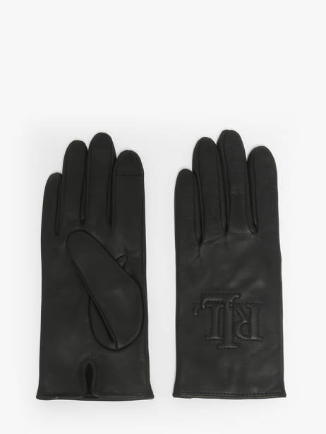 Gants Femme Logo Cuir Lauren ralph lauren Noir elmswood 54960110