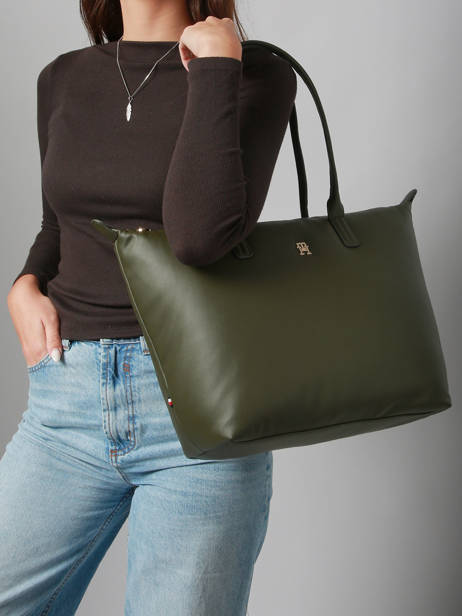 Sac Porté épaule Popette Nylon Tommy hilfiger Vert popette AW17705 vue secondaire 1