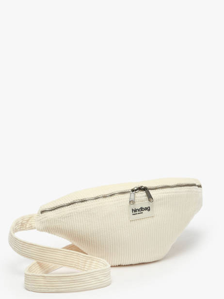 Sac Banane Hindbag Beige velours V vue secondaire 1