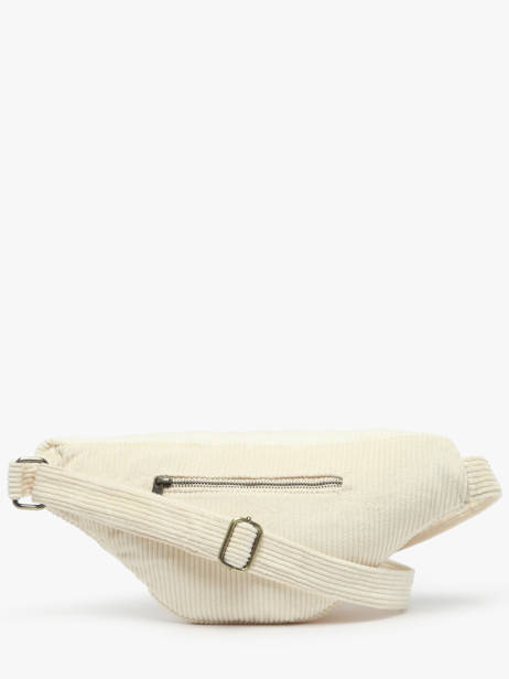 Sac Banane Hindbag Beige velours V vue secondaire 3