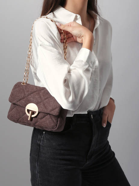 Sac Bandoulière Moon Lin Vanessa bruno Marron moon 70V40533 vue secondaire 1