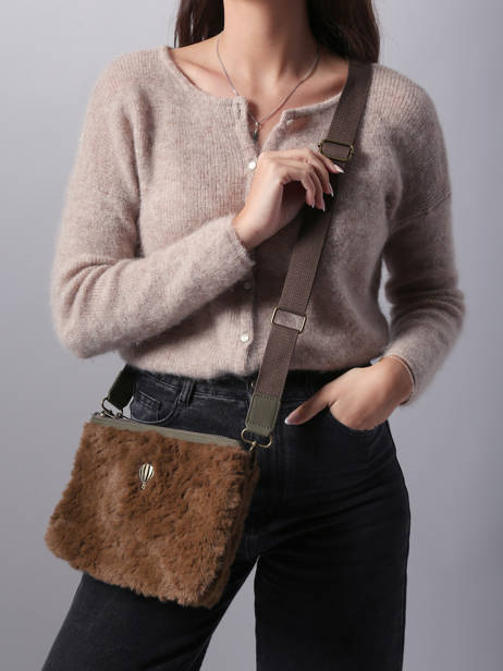 Sac Bandoulière Doudou Polyester Le voyage en panier Vert doudou AHP253 vue secondaire 1