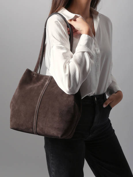 Shoulder Bag Cabas Leather Vanessa bruno Brown cabas 29V40874 other view 1