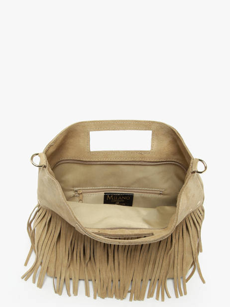 Sac Bandoulière Velvet Milano Beige velvet VE25091 vue secondaire 2