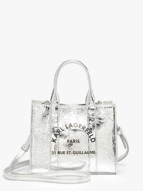 Sac Bandoulière Rsg Métalissé Karl lagerfeld Argent rsg A4W50059