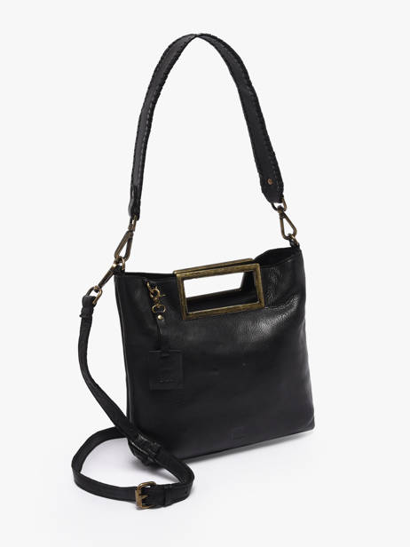 Sac Bandoulière Heritage Cuir Biba Noir heritage CAP3L vue secondaire 2