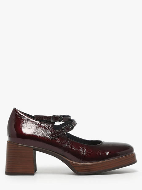 Chaussures Derbies à Talon Cristel En Cuir Dorking Rouge accessoires D9437