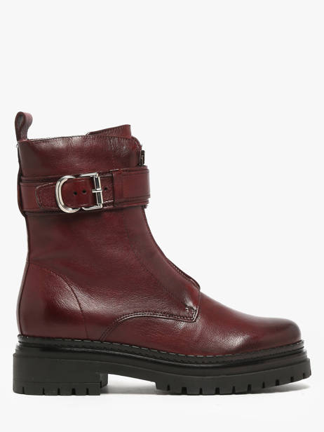 Bottines En Cuir Mjus Rouge accessoires L97202