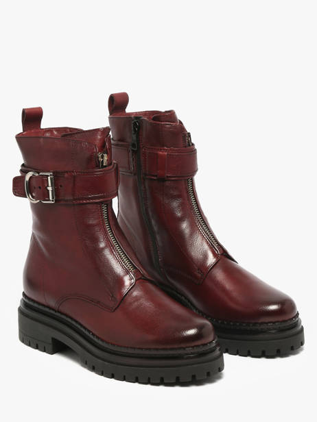 Bottines En Cuir Mjus Rouge accessoires L97202 vue secondaire 1