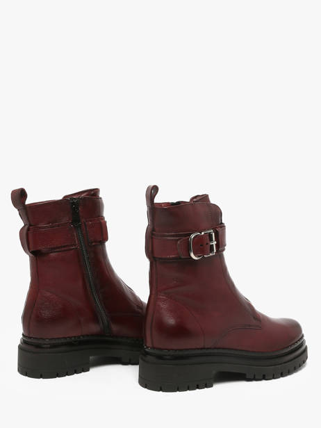 Bottines En Cuir Mjus Rouge accessoires L97202 vue secondaire 2