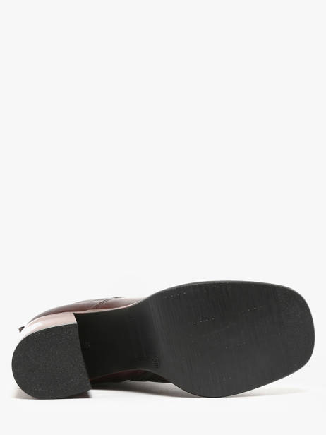 Bottines à Talon En Cuir Mjus Marron accessoires P96212 vue secondaire 5