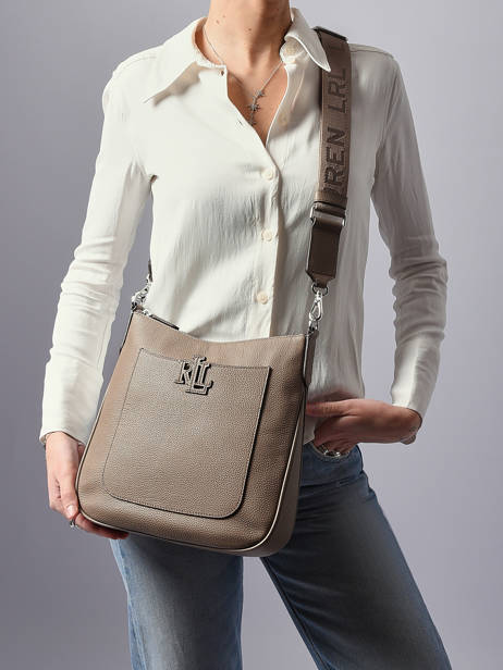 Sac BandouliÃ¨re Cameryn Cuir Lauren ralph lauren Beige cameryn 31970152 vue secondaire 1