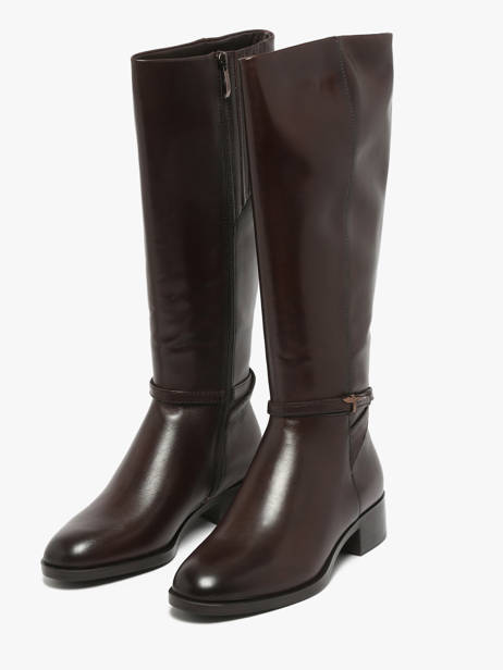 Bottes Cavalières En Cuir Tamaris Marron accessoires 43 vue secondaire 1