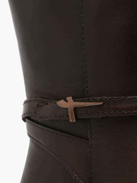 Bottes Cavalières En Cuir Tamaris Marron accessoires 43 vue secondaire 3