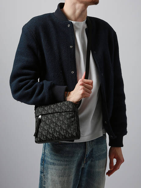 Sac Bandoulière Unstructured Polyester Recyclé Calvin klein jeans Noir unstructured 4G3175G vue secondaire 1