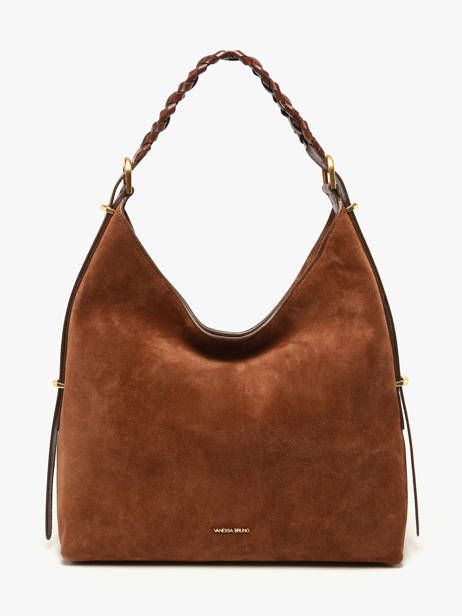 Grand Sac Hobo Jess En Cuir Velours Vanessa bruno Marron jess 29V40917