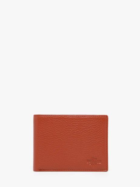 Portefeuille Cuir Yves renard Orange foulonne 2372