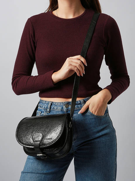 Sac Bandoulière Eclipse Cuir Paul marius Noir eclipse BOHEMECL vue secondaire 1