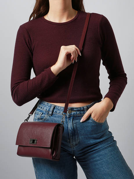 Sac Bandoulière Caviar Cuir Milano Rouge caviar CA24061 vue secondaire 1