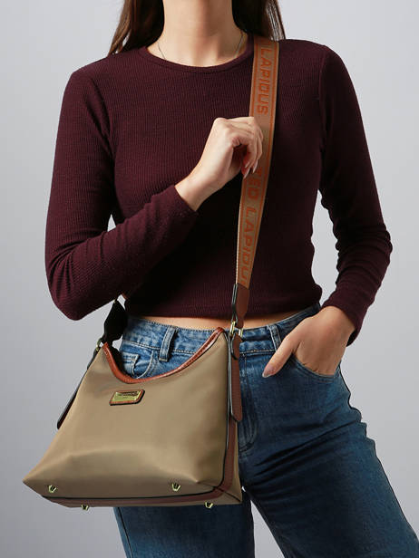 Sac Bandoulière Jamie Nylon Ted lapidus Beige jamie DU43504 vue secondaire 1