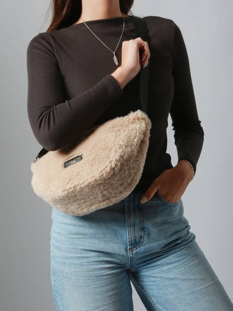 Sac Bandoulière Moumoute Lancaster Beige moumoute 54 vue secondaire 1