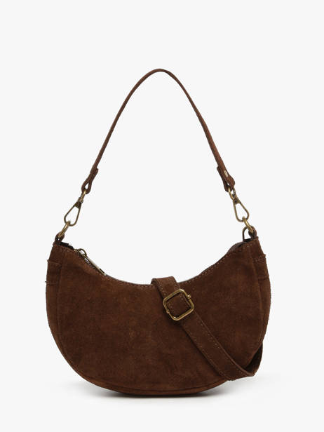 Sac Porté épaule Mucca Cuir Milano Marron mucca VM25064 vue secondaire 3
