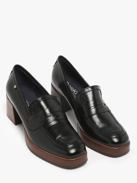 Mocassins Cristel En Cuir Dorking Noir accessoires D9334 vue secondaire 1