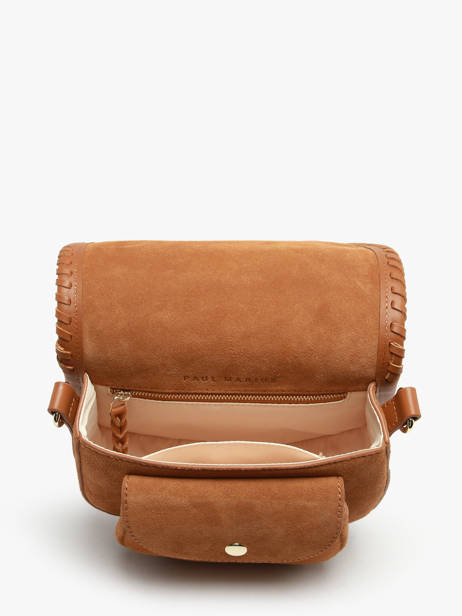 Sac Bandoulière Bobo S Cuir Paul marius Marron vintage S vue secondaire 2