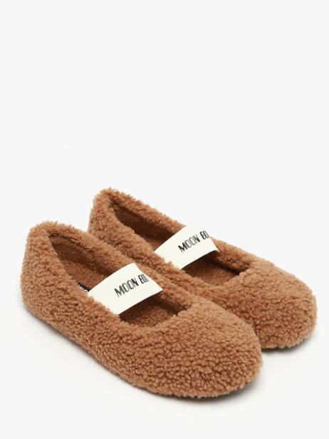 Ballerines En Cuir Moon boot Marron accessoires D2400010 vue secondaire 1