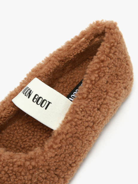 Ballerines En Cuir Moon boot Marron accessoires D2400010 vue secondaire 2