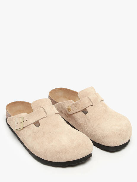 Mules En Cuir Birkenstock Beige accessoires 1030883 vue secondaire 1